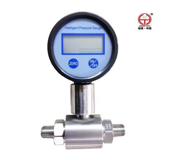Battery powered Pressure Sensor Transmitter Display Pressure Gauge With Stainless Steel