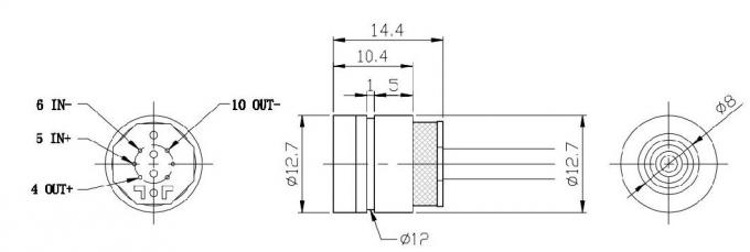 HT13V เครื่องตรวจจับความดันซิลิคอนขนาดเล็ก สําหรับการวัดความดันของก๊าซและของเหลวที่ไม่เป็นสารสกัด 4