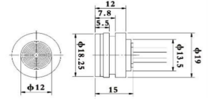 10KPa ~ 70MPa ซิลิคอนเซนเซอร์ความดัน ซินเซอร์ความดัน Piezoresistive 1