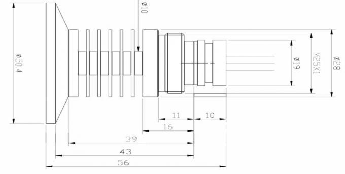50.4mm Clap อุตสาหกรรมเซลซิคอนเซนเซอร์ความดัน อุปกรณ์ตรวจจับความร้อนสูง HT-IQT 3