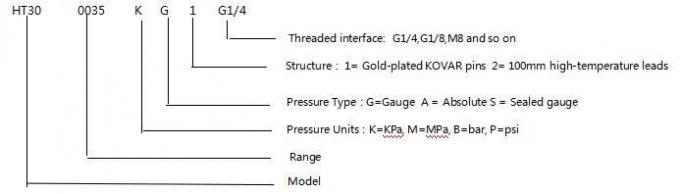 HT30 เซนเซอร์ความดันซิลิคอน ปรับแต่งได้ตามความต้องการของลูกค้าที่แตกต่างกัน 4