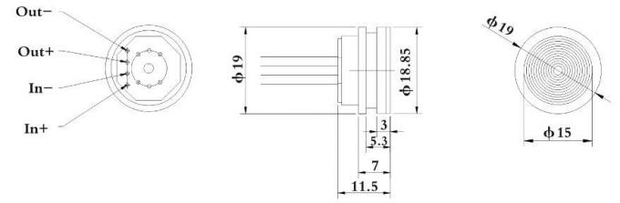 HT26V 10V เครื่องตรวจจับความดันซิลิคอน Piezoresistive เครื่องตรวจจับ Diaphragm OEM 5