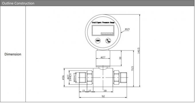 BPZ2008 เครื่องวัดความดันระยะว่างดิจิตอล LCD Display เครื่องวัดความดันความแตกต่างอิเล็กทรอนิกส์ 0