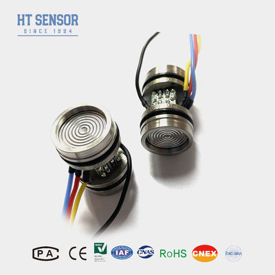 HT20V 100mv เครื่องตรวจจับความดัน 10VDC เครื่องตรวจจับความดันความแตกต่าง Piezoresistive สําหรับเหลว